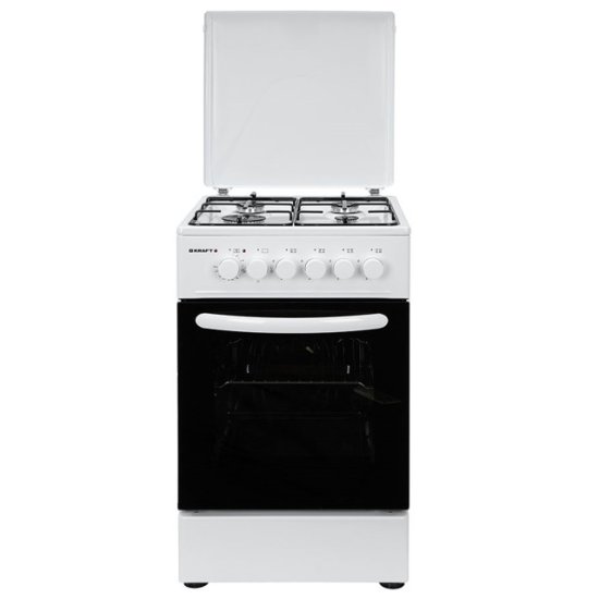 Плита комбинированная KRAFT KF-FSK5302ES 85,5х50х55см серебристый (электрическая духовка)