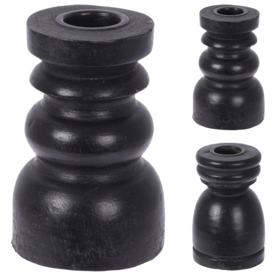 Подсвечник 1 свеча 6х10см дерево манго черный