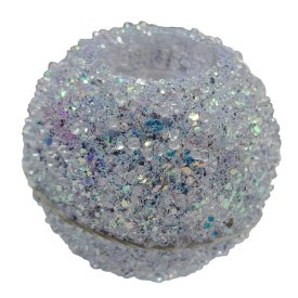 Подсвечник MAXIJOY Кристаллы 10х9см стекло серебряный