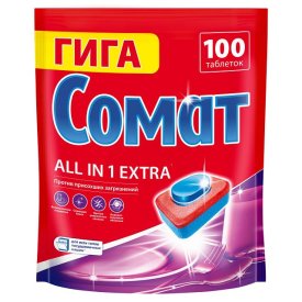 Таблетки для ПММ СОМАТ All in 1 Экстра 100шт