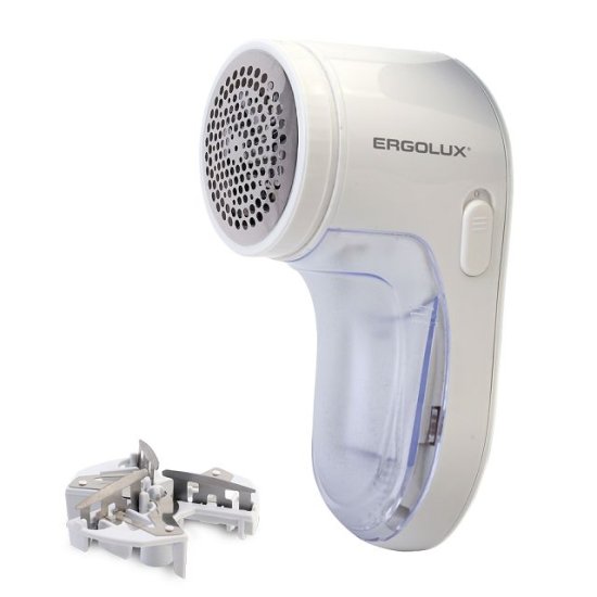 Машинка для удаления катышков ERGOLUX ELX-LR03 от аккумулятора белый