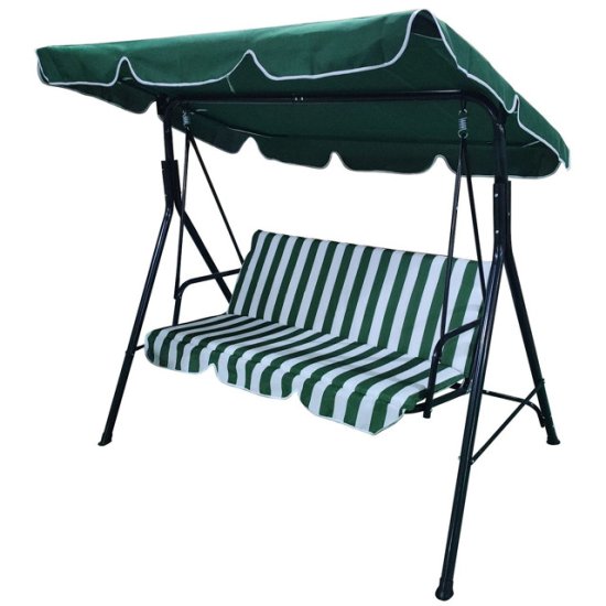 Качели садовые 1,7х1,1х1,53м в полоску (до 150кг)