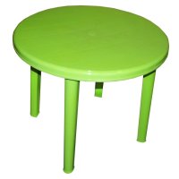 Стол круглый 90x90x71см салатовый пластик