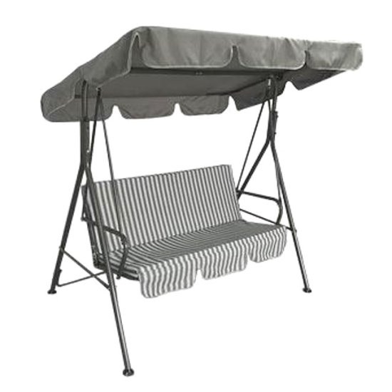 Качели садовые Габи 1,6х1х1,5м (до 160 кг) арт. c950