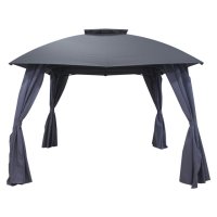 Шатер KOOPMAN 3х3х2,7м серый с боковыми полотнами