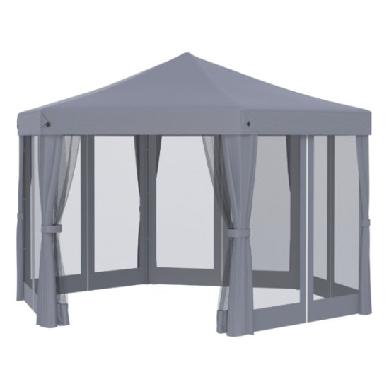 Тент-шатер быстросборный Helex 5431 полиэстер серый