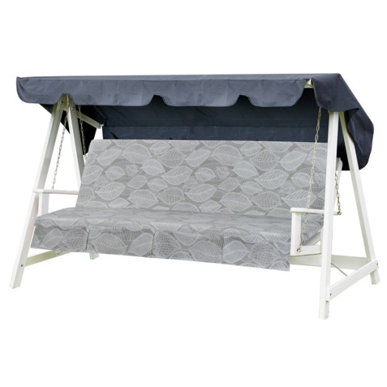 Подушка для качелей со спинкой 104х170х5см хлопок съемный чехол