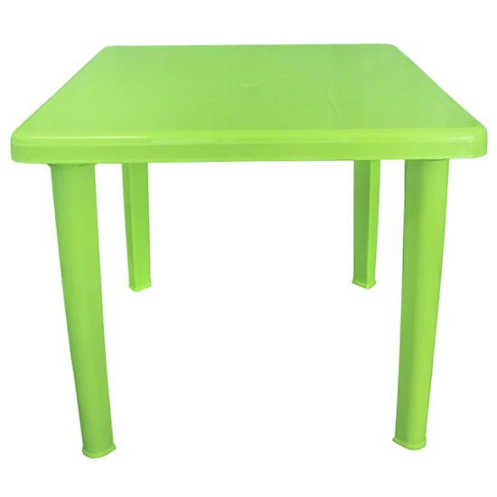 Стол квадратный 80x80x71см салатовый пластик