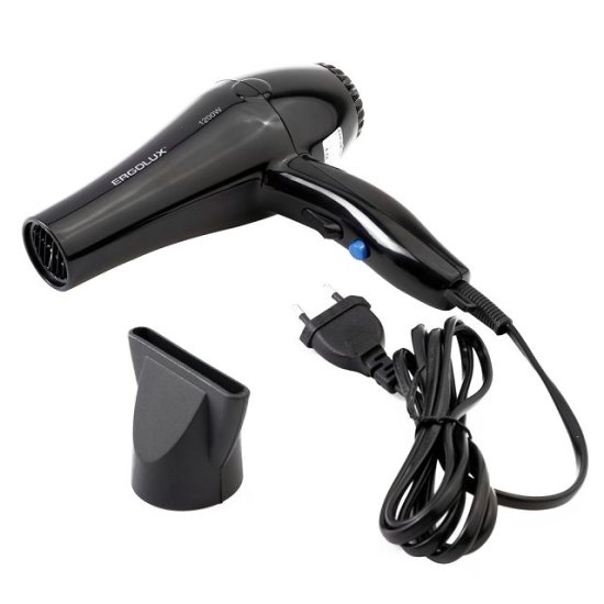 Фен ERGOLUX ELX-HD08-C02 1200Вт 2 скорости черный