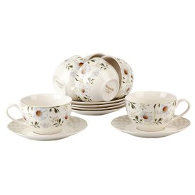Сервиз чайный NOUVELLE HOME Camila 6/12 220мл фарфор