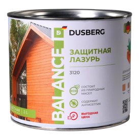 Лазурь защитная DUSBERG  Balance  шелковисто-глянцевая 2л бесцветная, арт.31200200