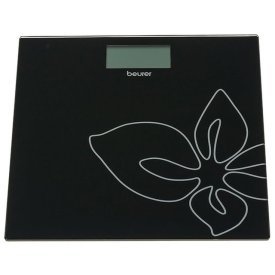Весы напольные BEURER GS27 blackflower стекло до 150 кг