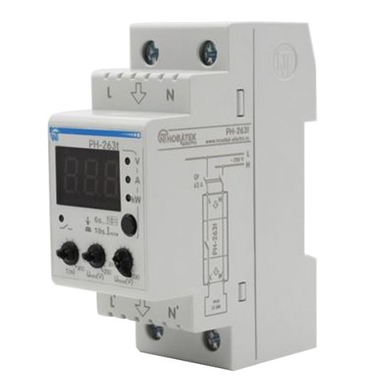 Реле напряжения Новатек-Электро РН-263Т 63А