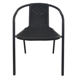 Кресло садовое 55х60х72см полипропилен черное