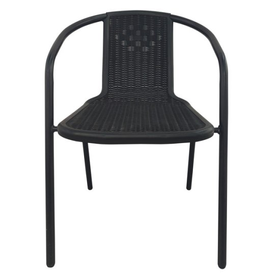 Кресло садовое 55х60х72см полипропилен черное