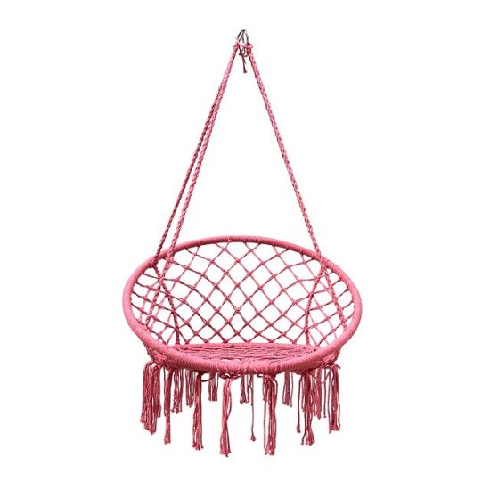 Гамак-кресло подвесное PINK розовый сталь, хлопок, полиэстер (до 120кг)