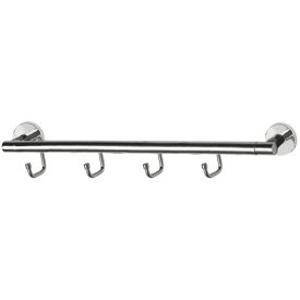 Полотенцедержатель LEDEME Oval L207-4 30 см с 4 крючками