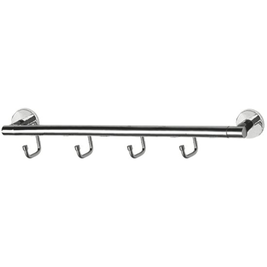 Полотенцедержатель LEDEME Oval L207-4 30 см с 4 крючками