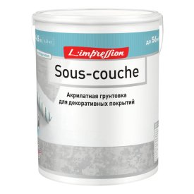 Грунтовка пигментированная для декоративных покрытий LIMPRESSION Sous-couche 4,5л, арт.150-478