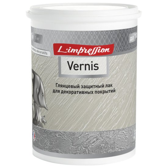 Лак защитный для декоративных покрытий LIMPRESSION Vernis глянцевый 1л, арт. 150-498