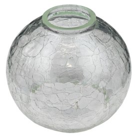 Плафон стекло Jupiter Lighting  Полушар кракле Е27 прозрачный