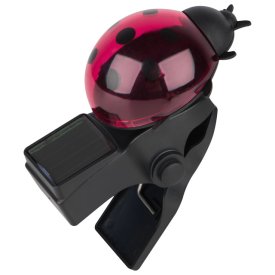 Светильник уличный на прищепке на солнечной батарее PARK Божья коровка IP44 красный