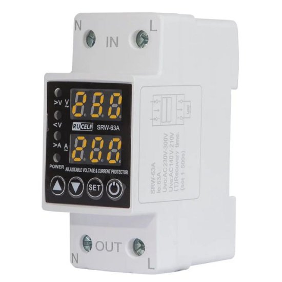Реле контроля напряжения RUCELF 63А однофазный