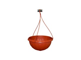Кашпо пластиковое подвесное Джулия 8л терракот
