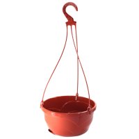 Кашпо пластиковое подвесное Мальва d25см h13см 4,7л терракот