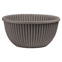 Кашпо Верде с мет. подвесом 6л мокачино пластик