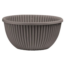 Кашпо Верде с мет. подвесом 6л мокачино пластик