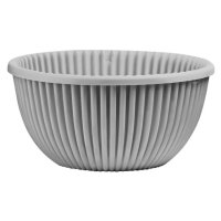 Кашпо Верде с мет. подвесом 6л серый жемчуг пластик