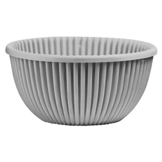 Кашпо Верде с мет. подвесом 6л серый жемчуг пластик