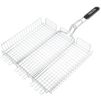 Решетка-гриль ECOS 70х40х5см хром.сталь/дер.ручка