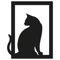 Панно садовое модульное Кошка 2