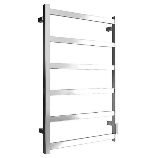 Полотенцесушитель электрический STOUT Jazz Quadro 800х500мм 132Вт хром