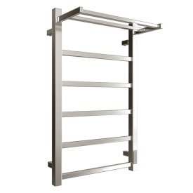 Полотенцесушитель электрический STOUT Jazz Quadro 800х500мм 160Вт хром с полкой