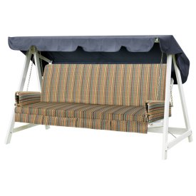 Подушка для качелей со спинкой 108х179х7см гобелен съемный чехол с подлокотниками