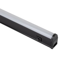 Светильник линейный светодиодный ЭРА 4Вт LED 4000К IP20 с выключатетелем черный