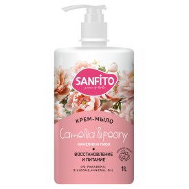 Мыло жидкое SANFITO Камелия и пион 1л