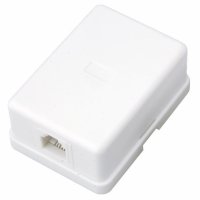 Адаптер телефонный внешний REXANT 1 порт RJ-14 (6P4C) CAT 3 белый