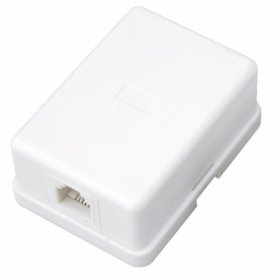 Адаптер телефонный внешний REXANT 1 порт RJ-14 (6P4C) CAT 3 белый