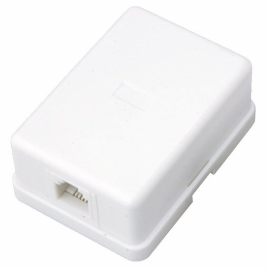 Адаптер телефонный внешний REXANT 1 порт RJ-14 (6P4C) CAT 3 белый
