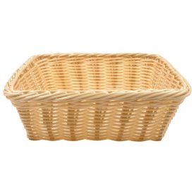 Корзинка HANDY HOME 4,2л 24х24х7,5см квадратная бежевая полиротанг