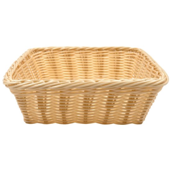 Корзинка HANDY HOME 4,2л 24х24х7,5см квадратная бежевая полиротанг