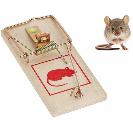 Мышеловка MAXITERRA 12,5х6,5см дерево, железо