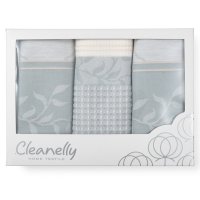 Набор полотенец кухонных CLEANELLY Вивьен 50х70см 3шт пестроткань, арт.КНЦ-560-556х2-6327