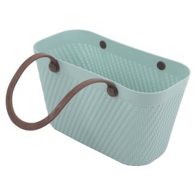 Корзина-сумка TODELIA 30х15,5х17,3см 5,5л пластик, ТПР-резина голубая