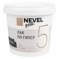 Лак в/д  NEVEL GOLD для гипса матовый 1,0 кг белый, арт. 4607130862698