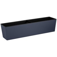 Ящик балконный INGREEN London Cube 60см пластик серый